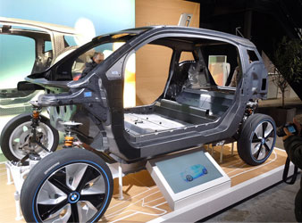 BMW using carbon fiber to build cars
